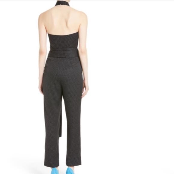 Diane Von Furstenberg polka dot halter jumpsuit - Picture 2 of 8